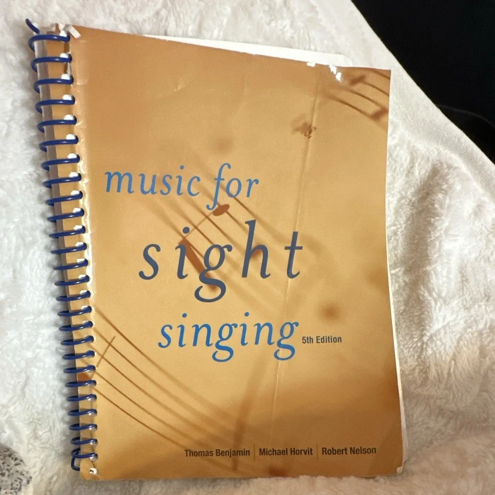 Music for Sight Singing 5th Edition Spiral Textbook by Benjamin, Horvit, Nelson